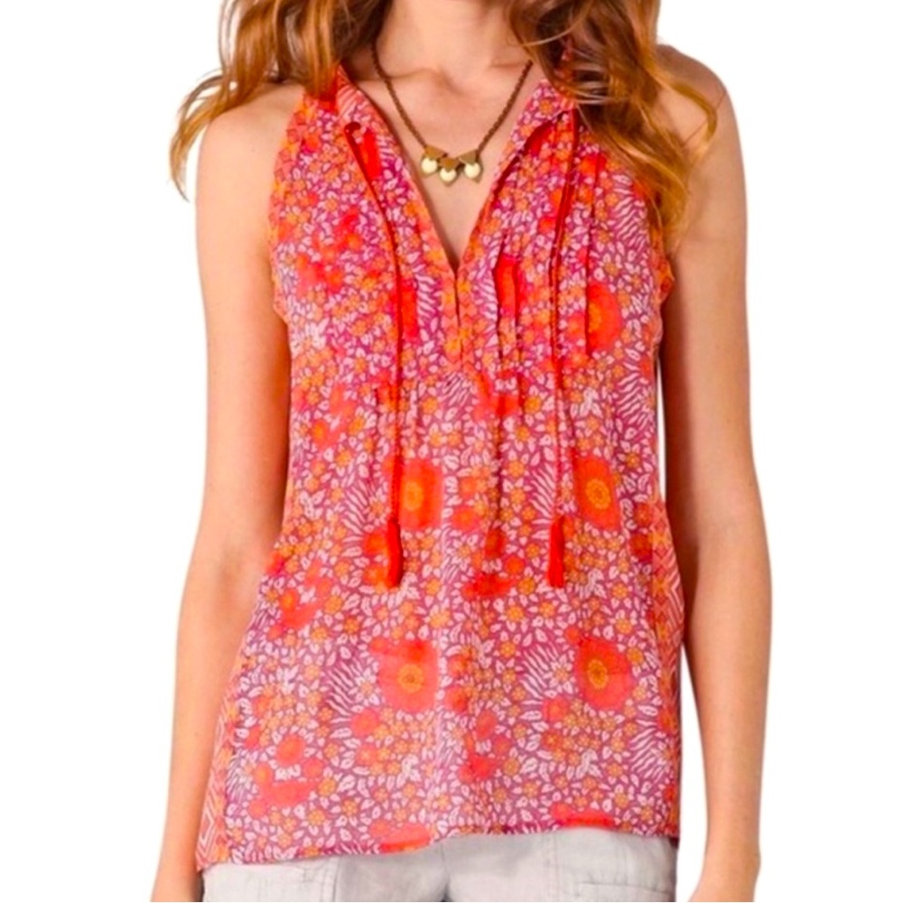 Joie Shara Silk Tank EUC boho no flaws
